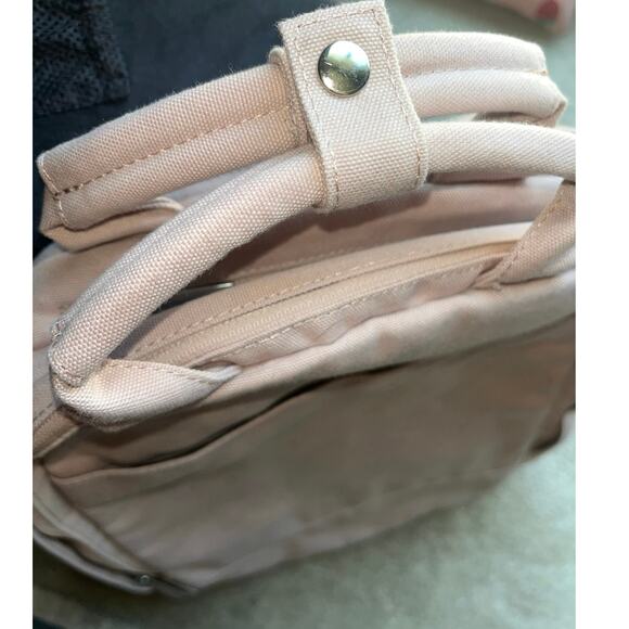 NWOT DAY OWL Unisex Recycled Backpack Pro Slim 14” Laptop Beige/Pink Canvas - Picture 5 of 15